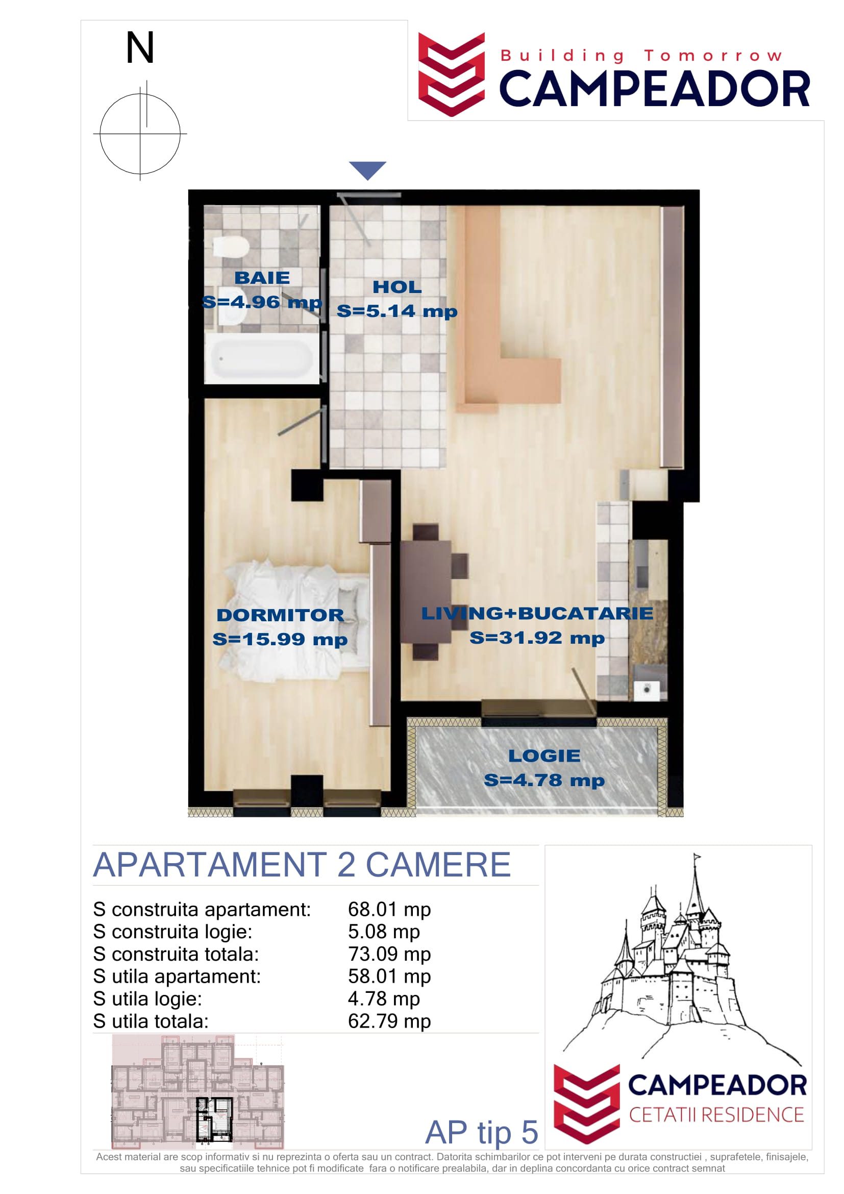 APARTAMENT TIP 5 - Campeador Cetatii Residence