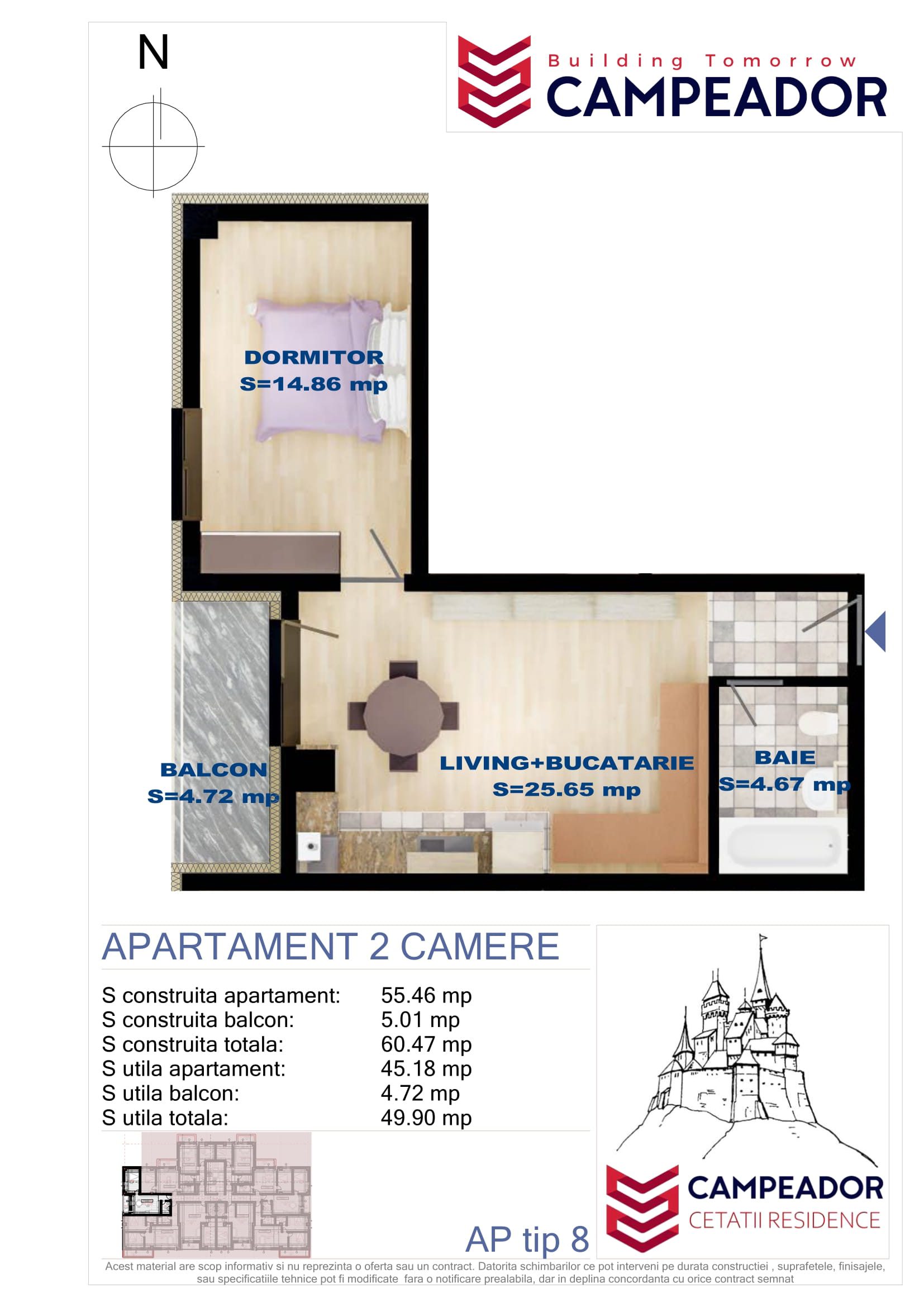 APARTAMENT TIP 8 - Campeador Cetatii Residence